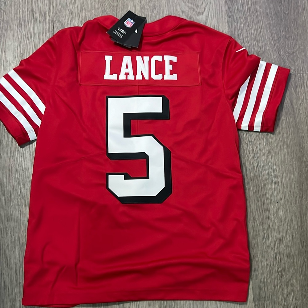 49ers stitched lance jersey